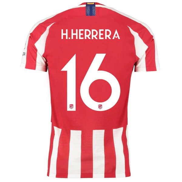 Tailandia Replicas Camiseta Atletico Madrid NO.16 H. Herrera 2019/20 Rojo